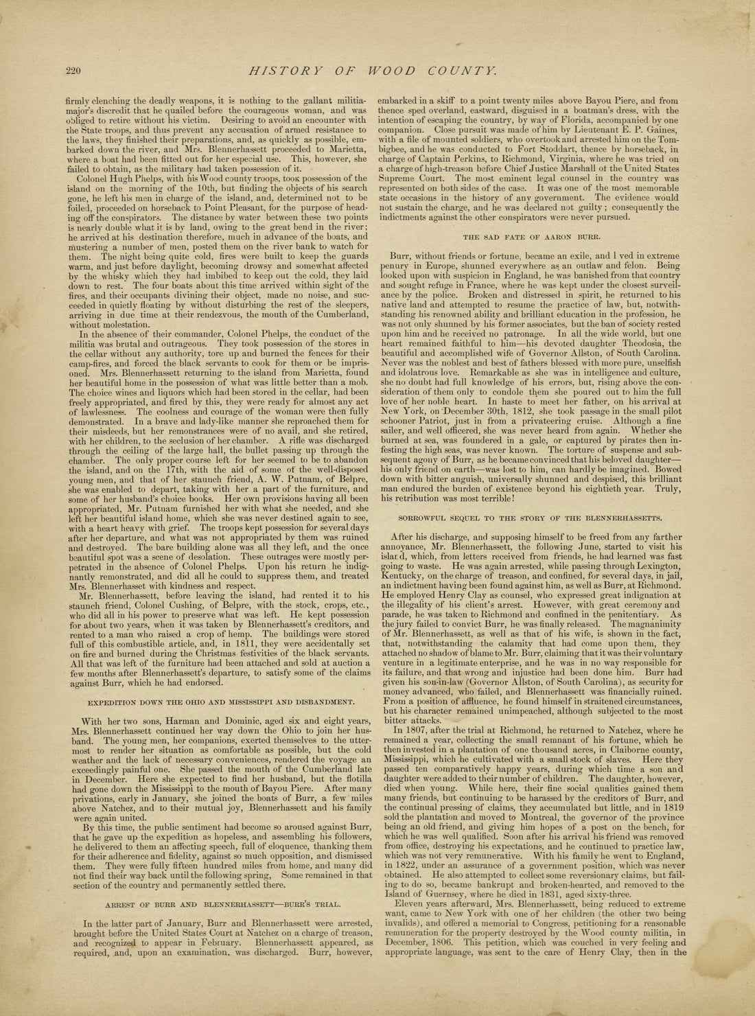 This old map of Pleasants County, , West Virginia, Wood County was created by H.H. Hardesty (Firm) in 1882