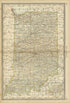 Map of Indiana from Historical Hand-atlas, Illustrated, Containing Large Scale Copper Plate Maps of Each State and Territory of the United States, and the Provinces of Canada, Together With a Complete Reference Map of the World, … 1882 by Relic Map Company