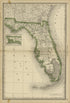 Map of Florida from Historical Hand-atlas, Illustrated, Containing Large Scale Copper Plate Maps of Each State and Territory of the United States, and the Provinces of Canada, Together With a Complete Reference Map of the World, … 1882 by Relic Map Company