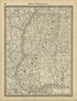 Map of Mississippi from Historical Hand-atlas, Illustrated, Containing Large Scale Copper Plate Maps of Each State and Territory of the United States, and the Provinces of Canada, Together With a Complete Reference Map of the World, … 1882 by Relic Map Company