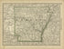 Map of Arkansas from Historical Hand-atlas, Illustrated, Containing Large Scale Copper Plate Maps of Each State and Territory of the United States, and the Provinces of Canada, Together With a Complete Reference Map of the World, … 1882 by Relic Map Company