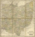 New Sectional and Township Map of Ohio from Historical Hand-atlas, Illustrated, Containing Large Scale Copper Plate Maps of Each State and Territory of the United States, and the Provinces of Canada, Together With a Complete Reference Map of the World... by Relic Map Company