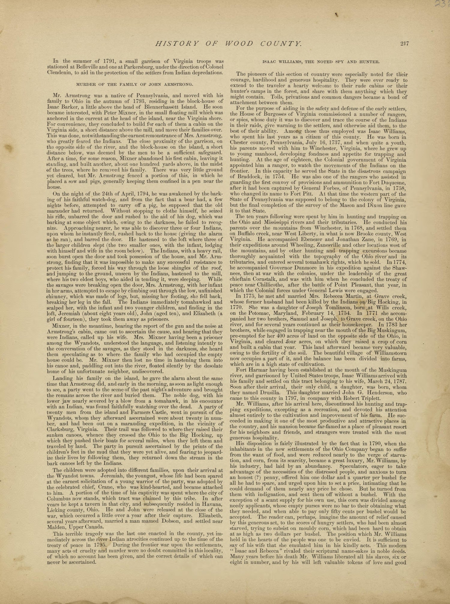 This old map of Pleasants County, , West Virginia, Wood County was created by H.H. Hardesty (Firm) in 1882