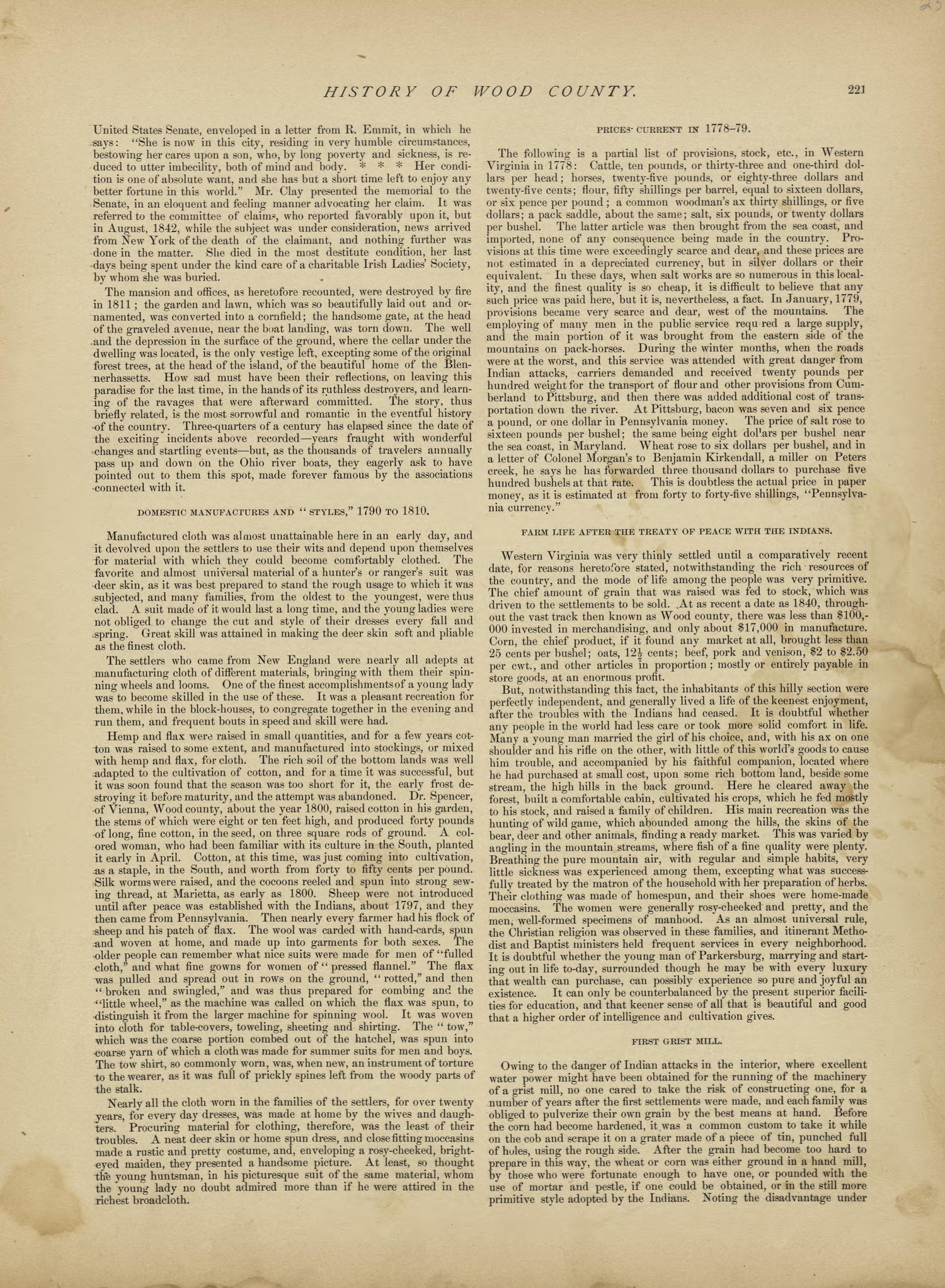 This old map of Pleasants County, , West Virginia, Wood County was created by H.H. Hardesty (Firm) in 1882