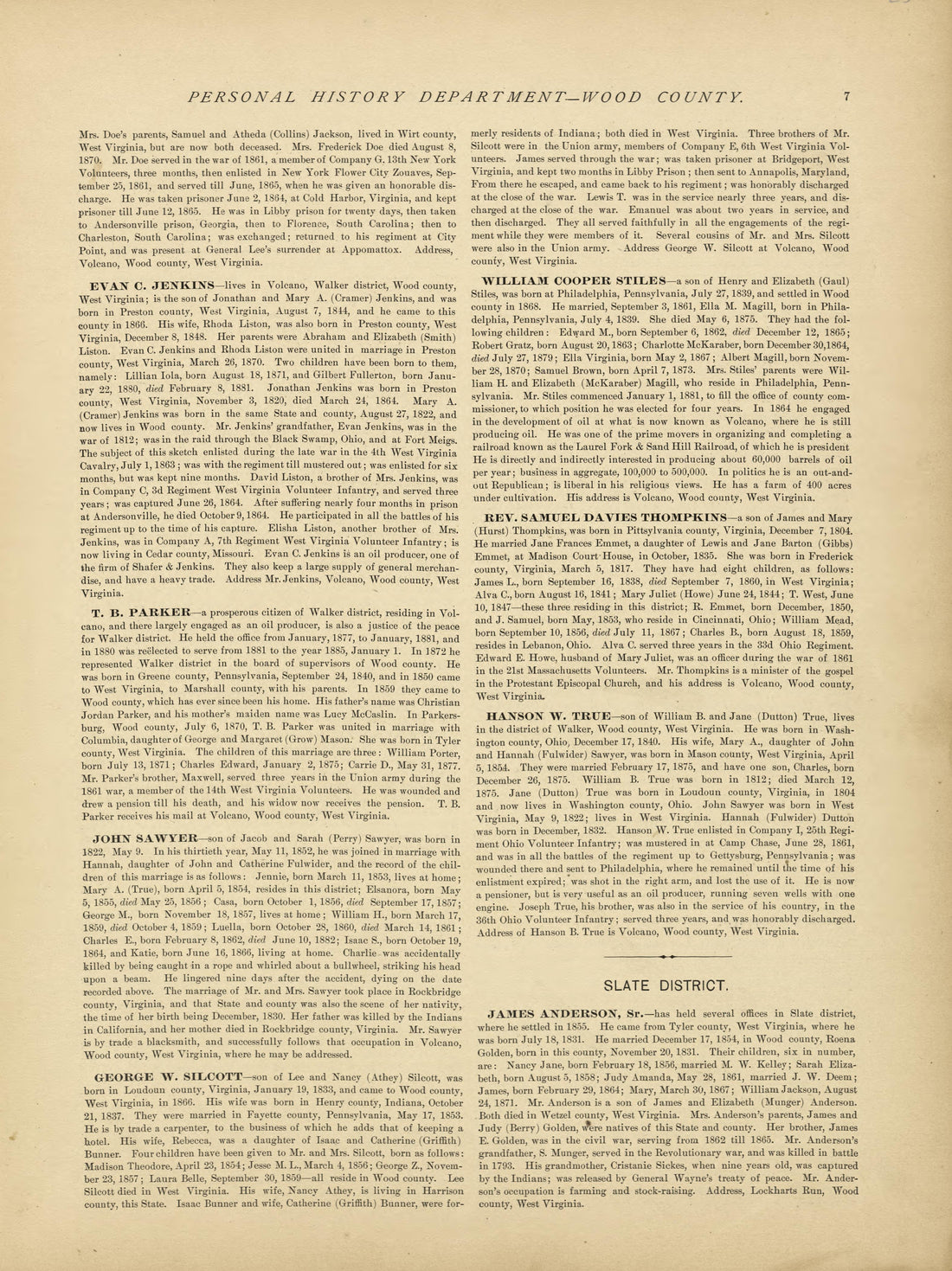 This old map of Pleasants County, , West Virginia, Wood County was created by H.H. Hardesty (Firm) in 1882