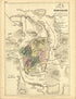 No. 9 Map of Jerusalem from Historical Hand-atlas, Illustrated, Containing Large Scale Copper Plate Maps of Each State and Territory of the United States, and the Provinces of Canada, Together With a Complete Reference Map of the World, … 1882 by Relic Map Company