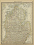 Map of Michigan from Historical Hand-atlas, Illustrated, Containing Large Scale Copper Plate Maps of Each State and Territory of the United States, and the Provinces of Canada, Together With a Complete Reference Map of the World, … 1882 by Relic Map Company