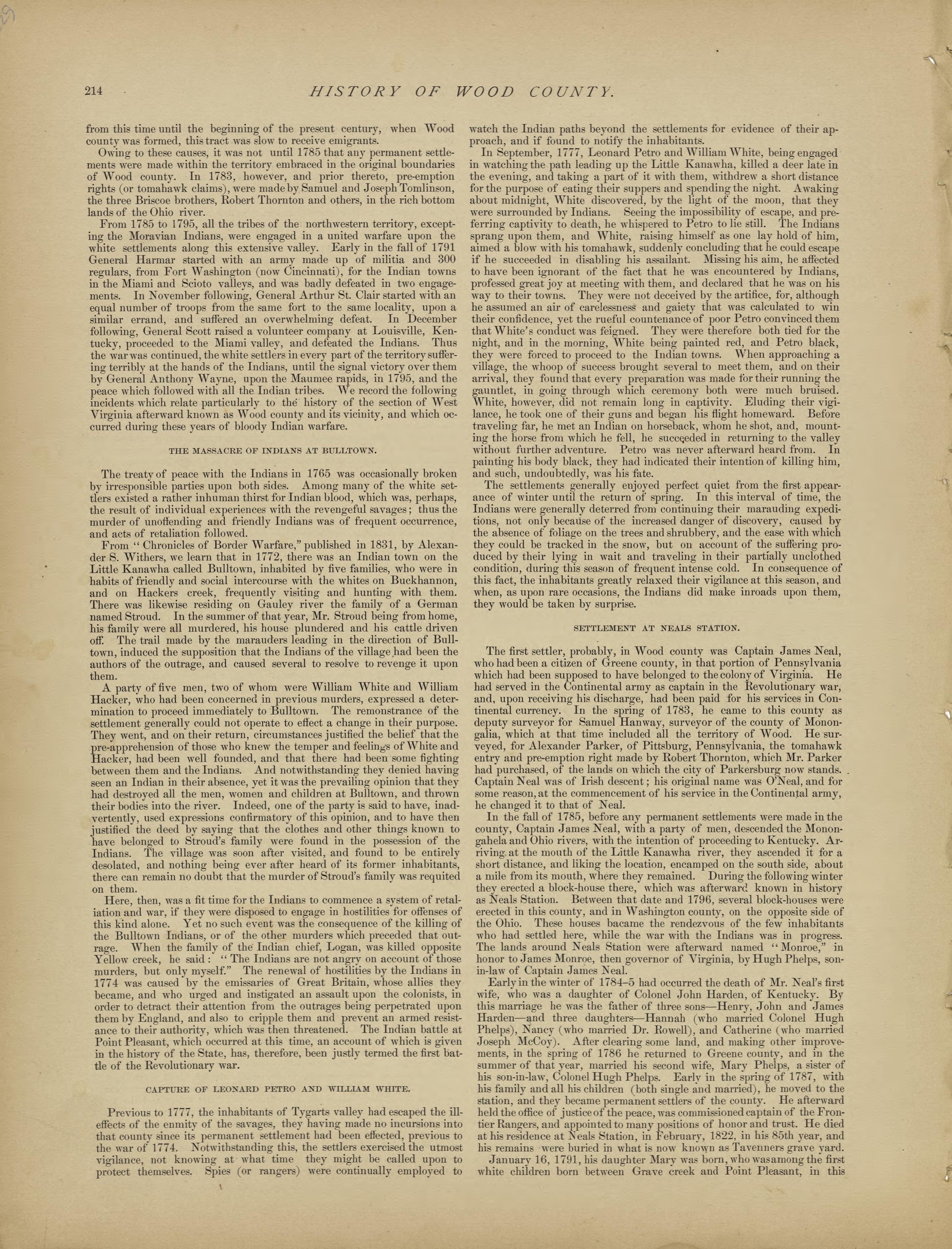 This old map of Pleasants County, , West Virginia, Wood County was created by H.H. Hardesty (Firm) in 1882
