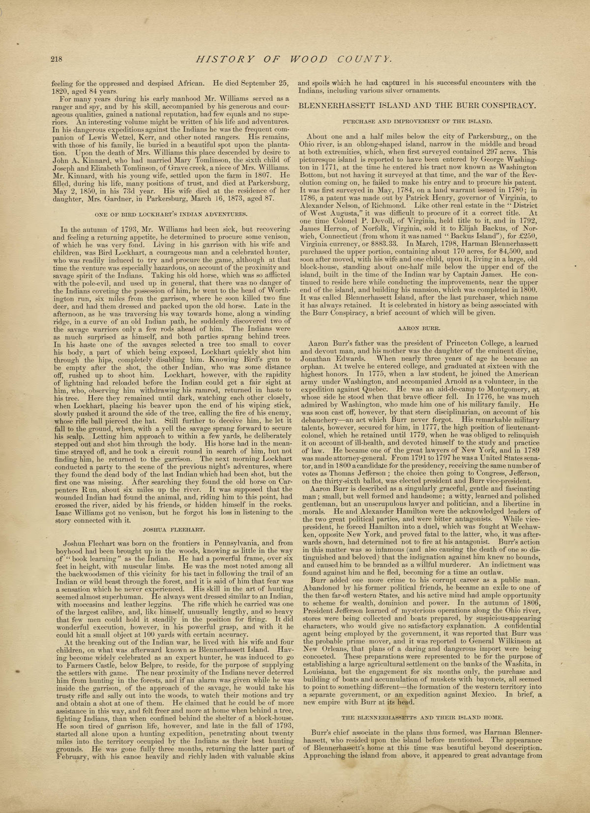 History of Wood County - Continued from Historical Hand-atlas, Illustrated, Containing Large Scale Copper Plate Maps of Each State and Territory of the United States, and the Provinces of Canada, Together With a Complete Reference Map of the World, �... by Relic Map Company