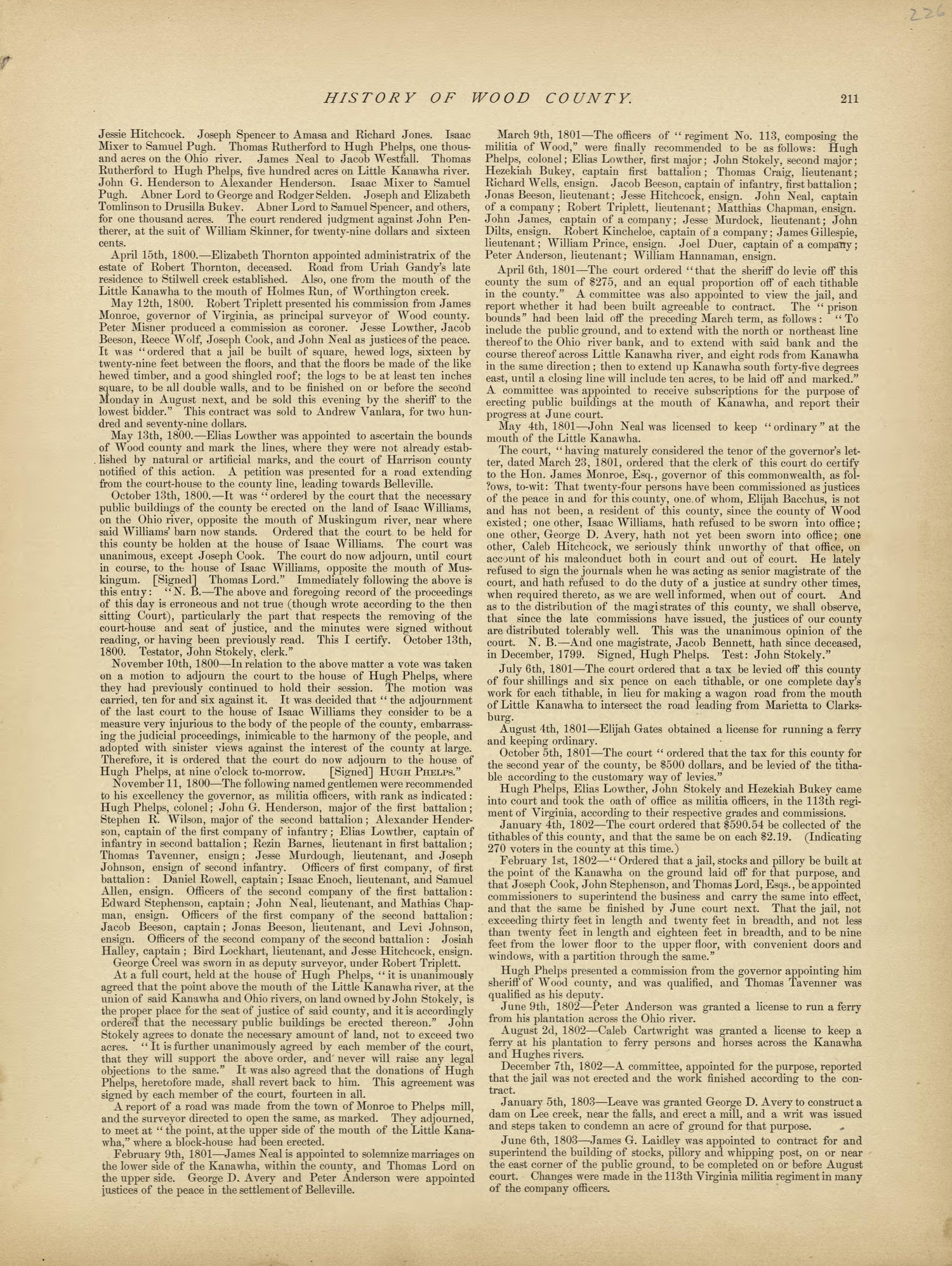This old map of Pleasants County, , West Virginia, Wood County was created by H.H. Hardesty (Firm) in 1882