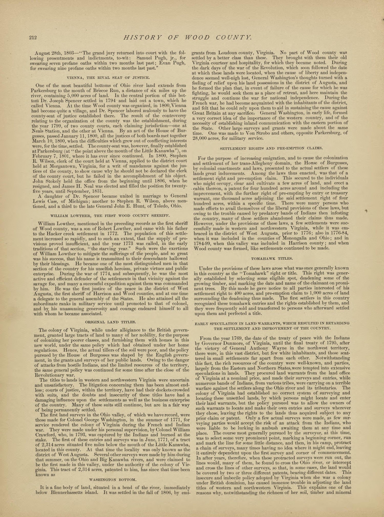 This old map of Pleasants County, , West Virginia, Wood County was created by H.H. Hardesty (Firm) in 1882