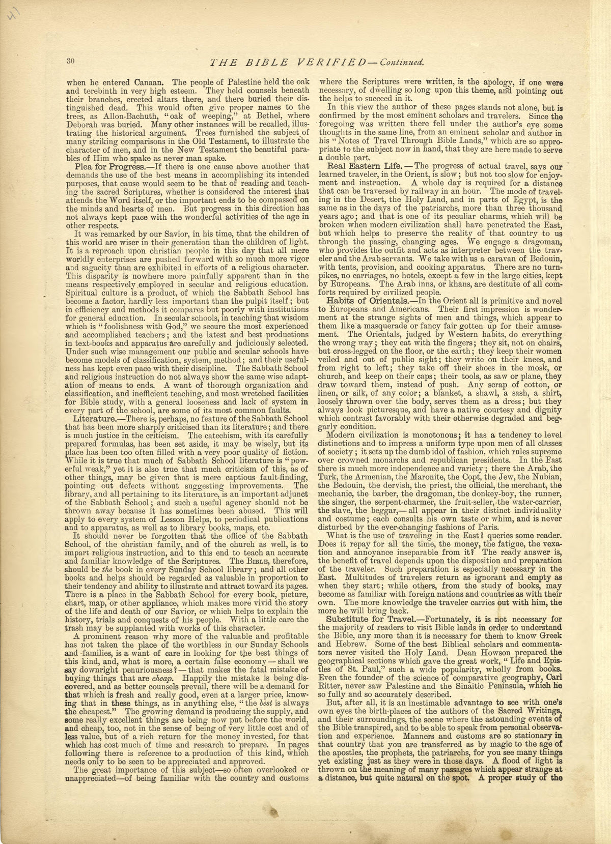 The Bible Verified - Continued from Historical Hand-atlas, Illustrated, Containing Large Scale Copper Plate Maps of Each State and Territory of the United States, and the Provinces of Canada, Together With a Complete Reference Map of the World, … 1882 by Relic Map Company