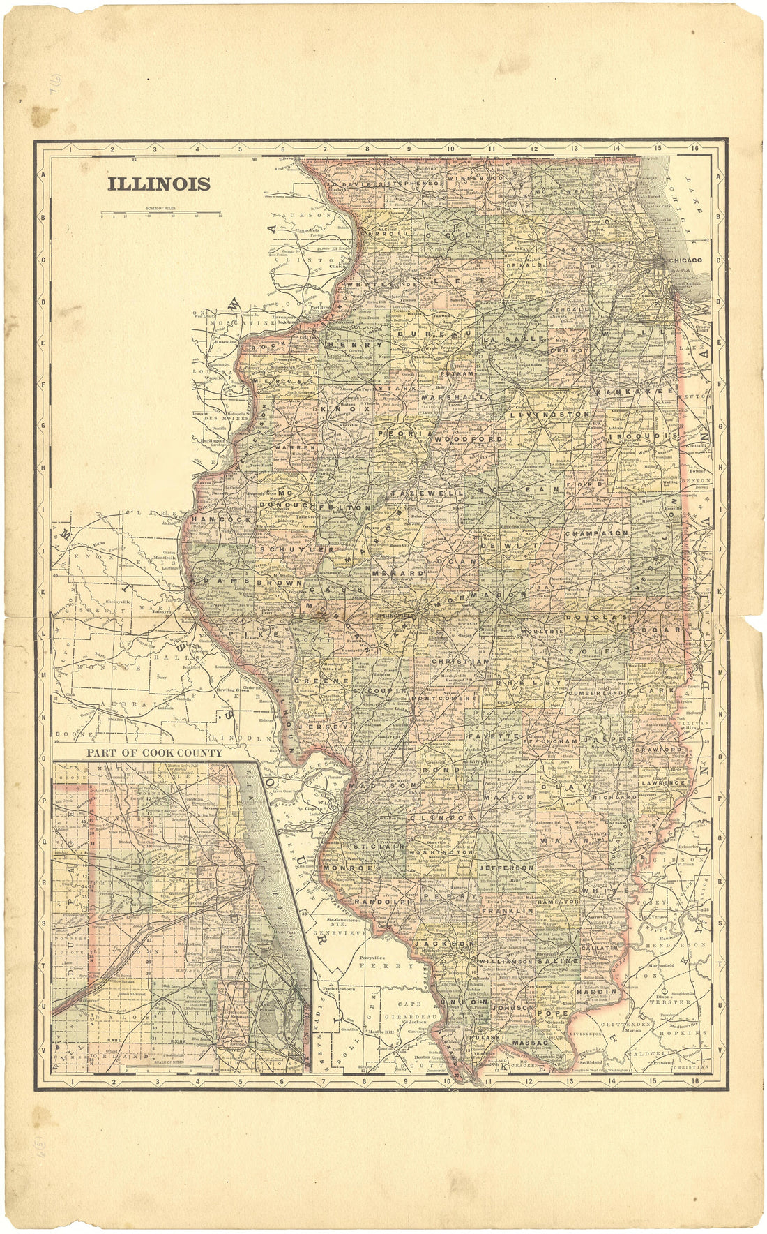 Illinois from Plat Book of Tazewell County, Illinois 1891 by Relic Map Company