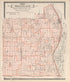Map of Sweetland from Atlas of Muscatine County, Iowa : Containing Maps of Villages, Cities and Townships of the County, Maps of State, United States and World : Farmers Directory, Business Directory, General Information, Analysis of … 1899 by Relic Map Company