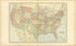 Map of United States from Standard Atlas of Shelby County, Missouri : Including a Plat Book of the Villages, Cities and Townships of the County, Map of the State, United States and World, Patrons Directory, Reference Business … 1902 by Relic Map Company