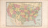 United States from Standard Atlas of Macon County, Missouri : Including a Plat Book of the Villages, Cities and Townships of the County, Map of the State, United States and World : Farmers Directory, Reference … 1897 by Relic Map Company