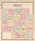 Outline Map of Macon County, Missouri from Standard Atlas of Macon County, Missouri : Including a Plat Book of the Villages, Cities and Townships of the County, Map of the State, United States and World : Farmers Directory, Reference … 1897 by Relic Map Company