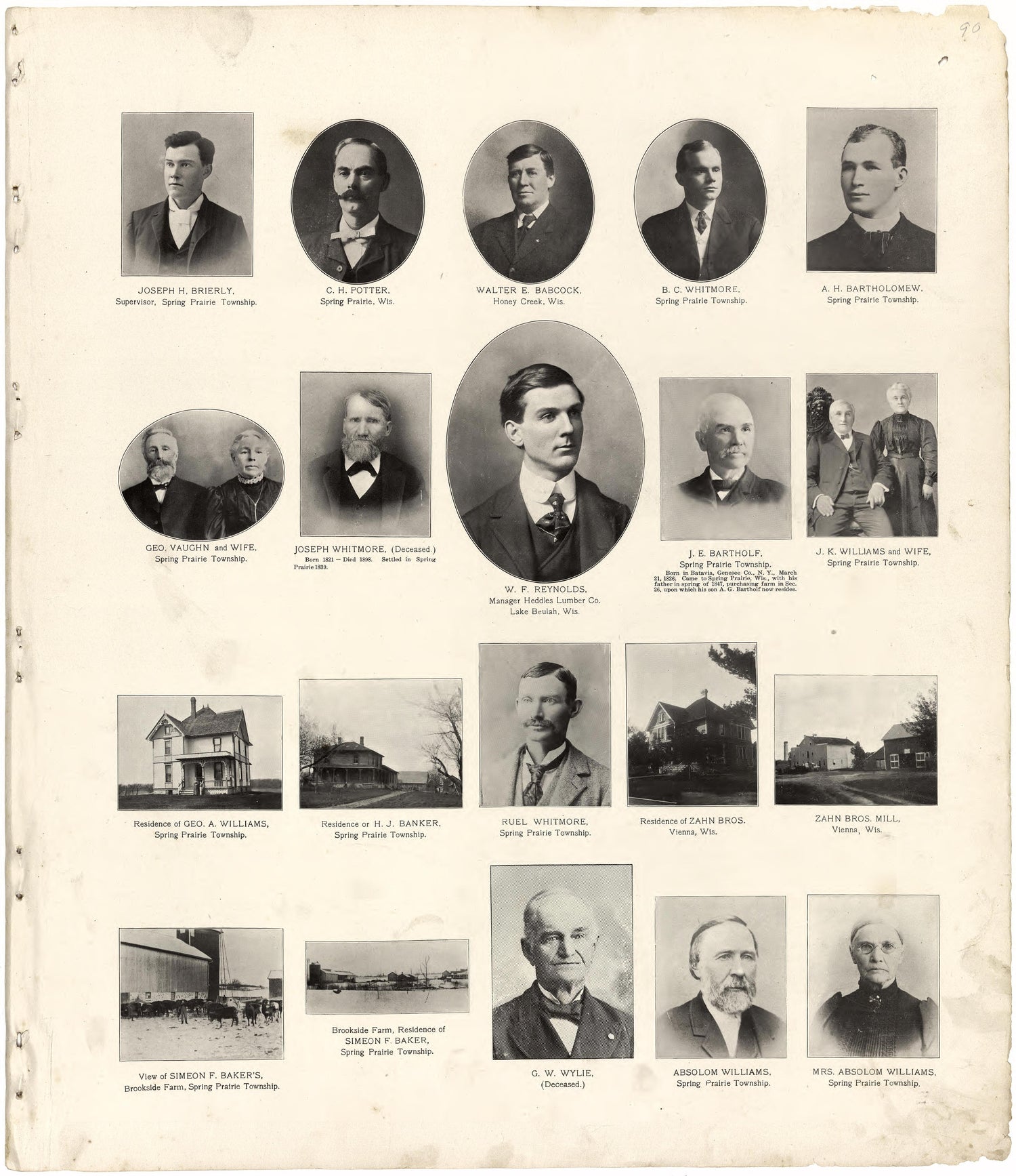 The Bench and Bar of Walworth County, 1907 from Standard Atlas of Walworth County, Wisconsin : Including a Plat Book of the Villages, Cities and Townships of the County, Patrons Directory, Reference Business Directory and Departments Devoted to Genera... by Relic Map Company
