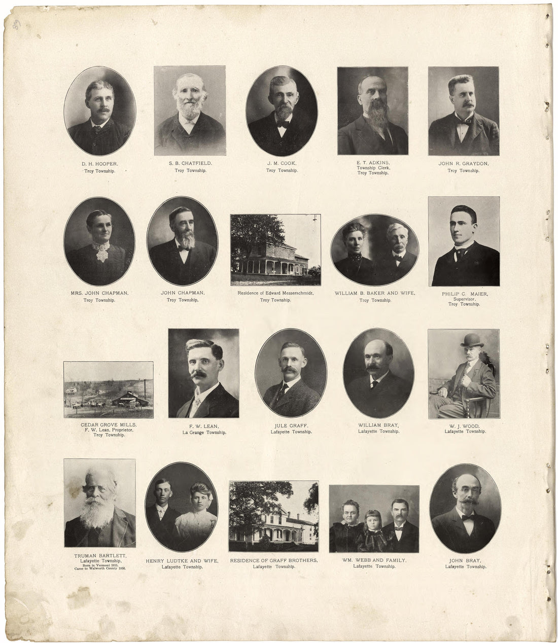 The Bench and Bar of Walworth County, 1907 from Standard Atlas of Walworth County, Wisconsin : Including a Plat Book of the Villages, Cities and Townships of the County, Patrons Directory, Reference Business Directory and Departments Devoted to Genera... by Relic Map Company