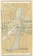 Middle Part City of Whitewater from Standard Atlas of Walworth County, Wisconsin 1907 by Relic Map Company