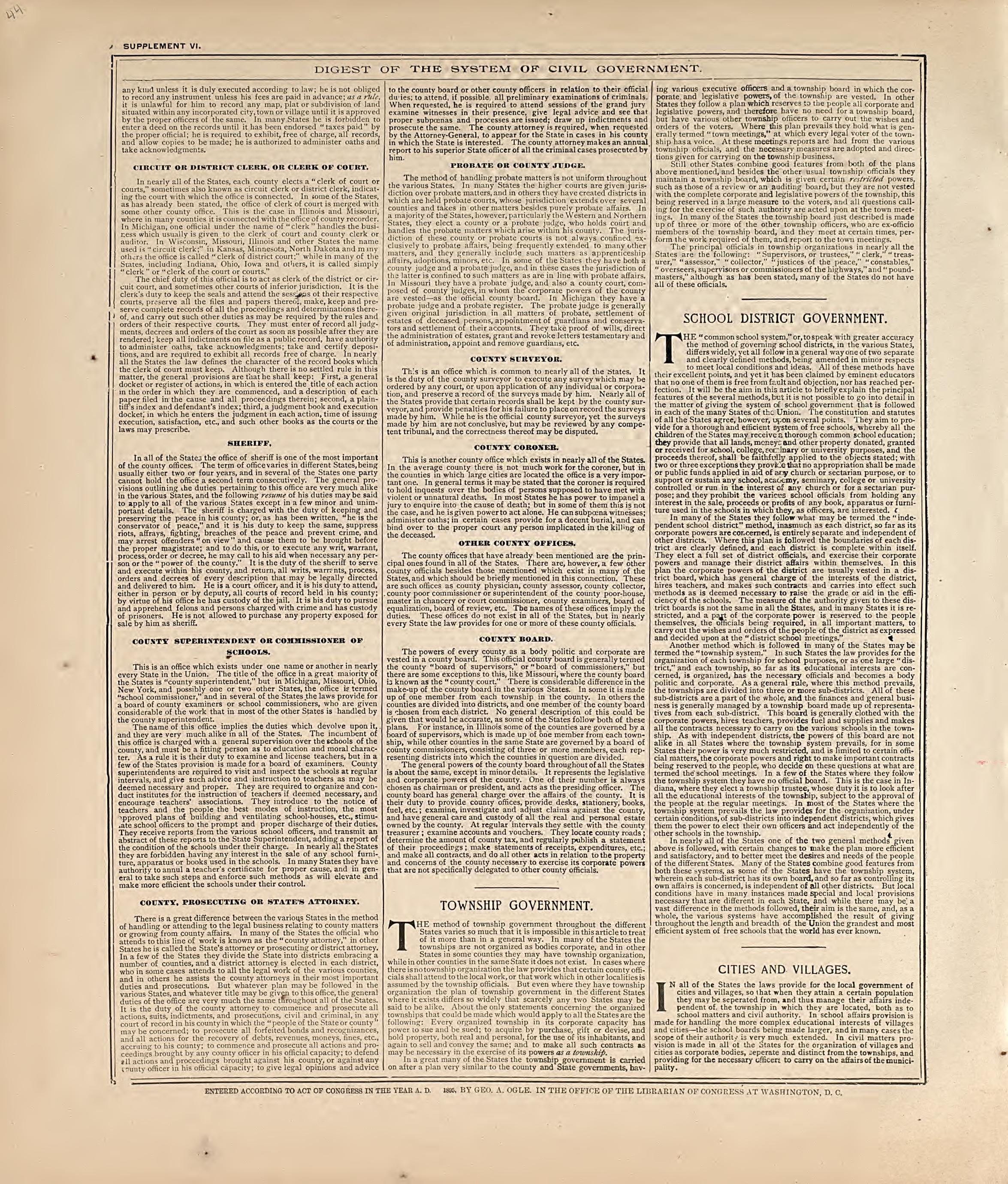 This old map of Hall County, Nebraska,  was created by Geo. A. Ogle &amp; Co in 1904