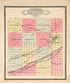 Ouline Map of Hall County from Standard Atlas of Hall County, Nebraska : Including a Plat Book of the Villages, Cities and Precincts of the County, Map of the State, United States and World, Patrons Directory, Reference Business … 1904 by Relic Map Company