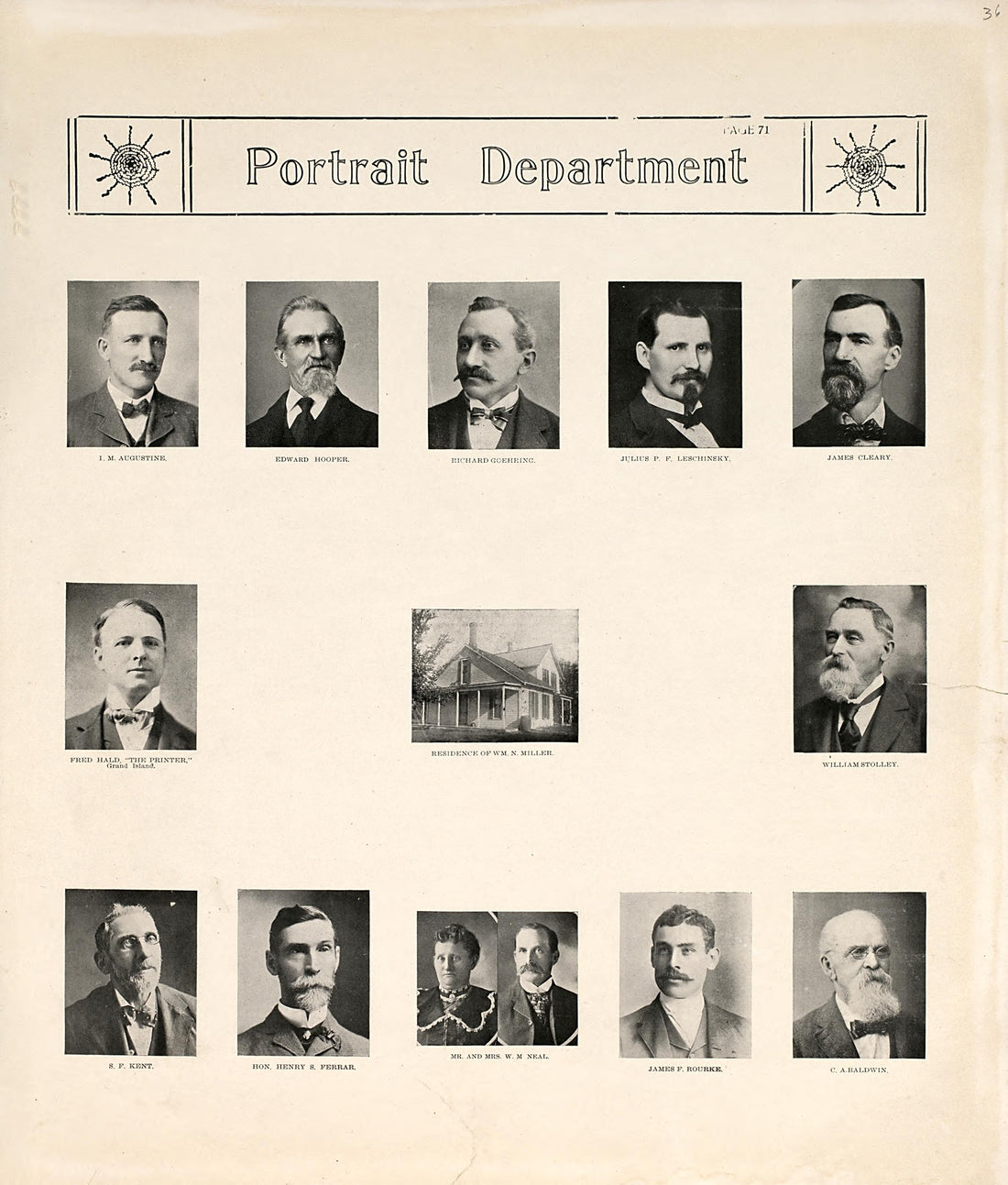 This old map of Hall County, Nebraska,  was created by Geo. A. Ogle &amp; Co in 1904