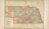 Nebraska from Standard Atlas of Hall County, Nebraska : Including a Plat Book of the Villages, Cities and Precincts of the County, Map of the State, United States and World, Patrons Directory, Reference Business … 1904 by Relic Map Company