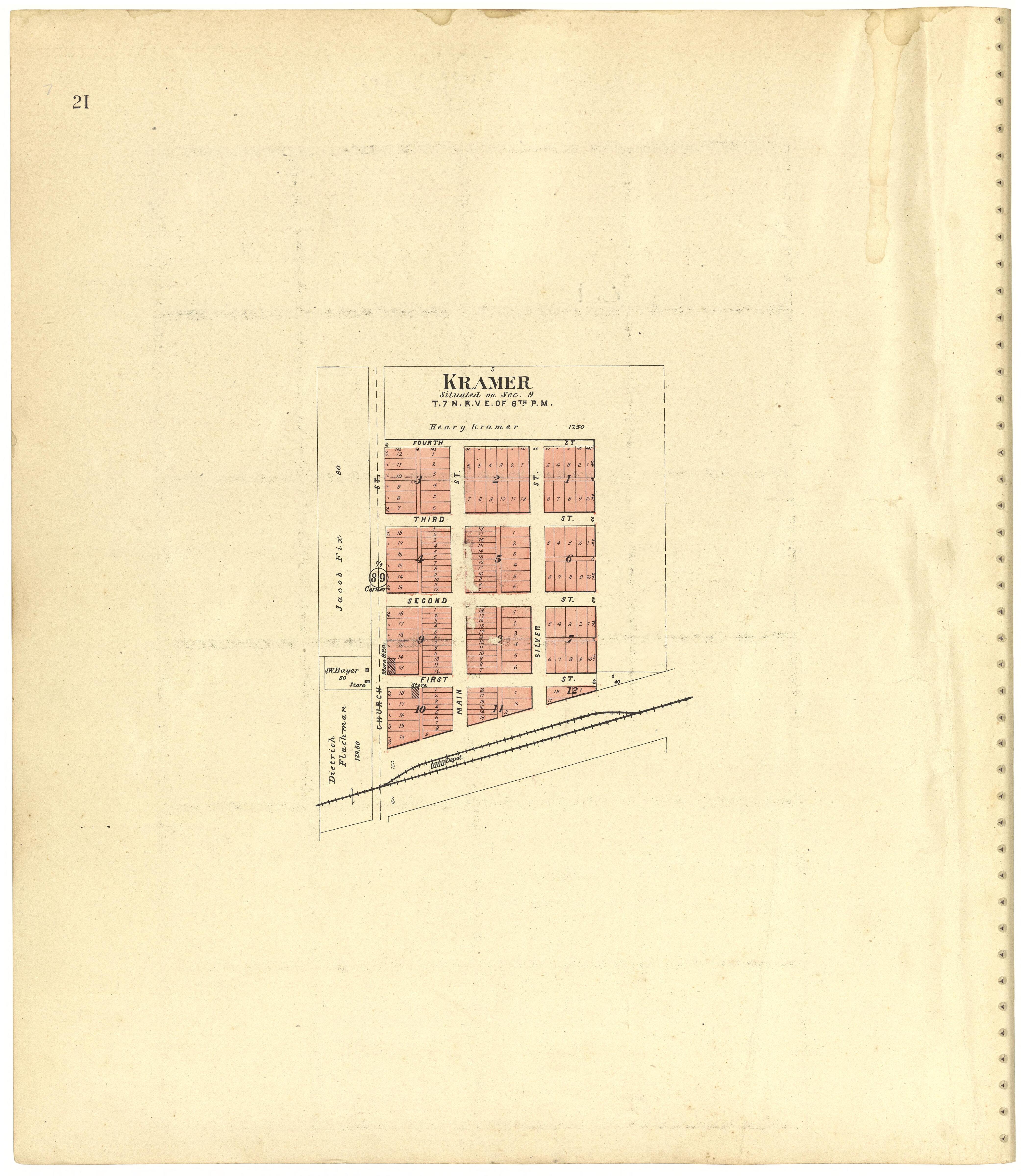 This old map of Lancaster County, Nebraska,  was created by Scoville Publishing Company in 1903