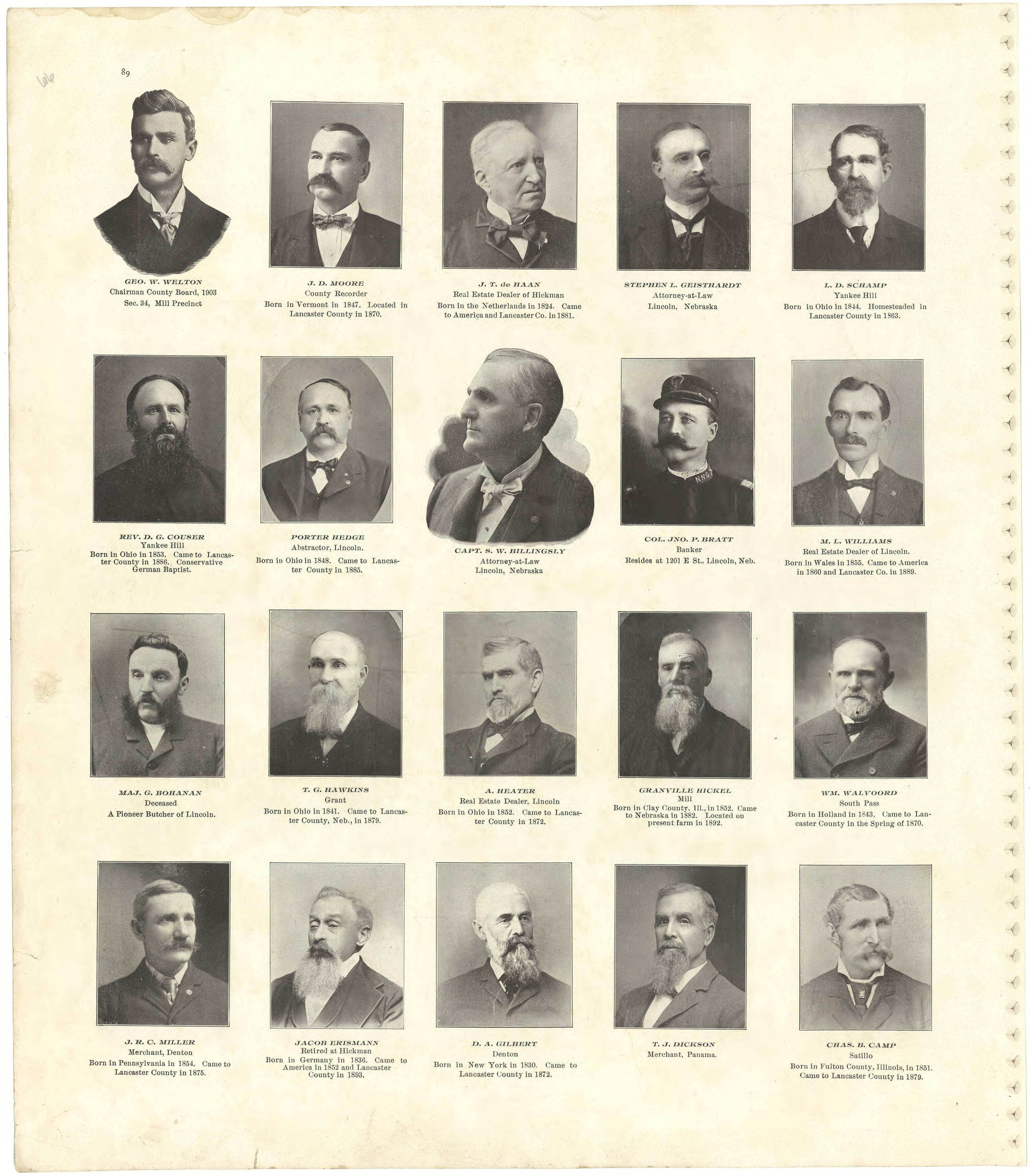 This old map of Lancaster County, Nebraska,  was created by Scoville Publishing Company in 1903