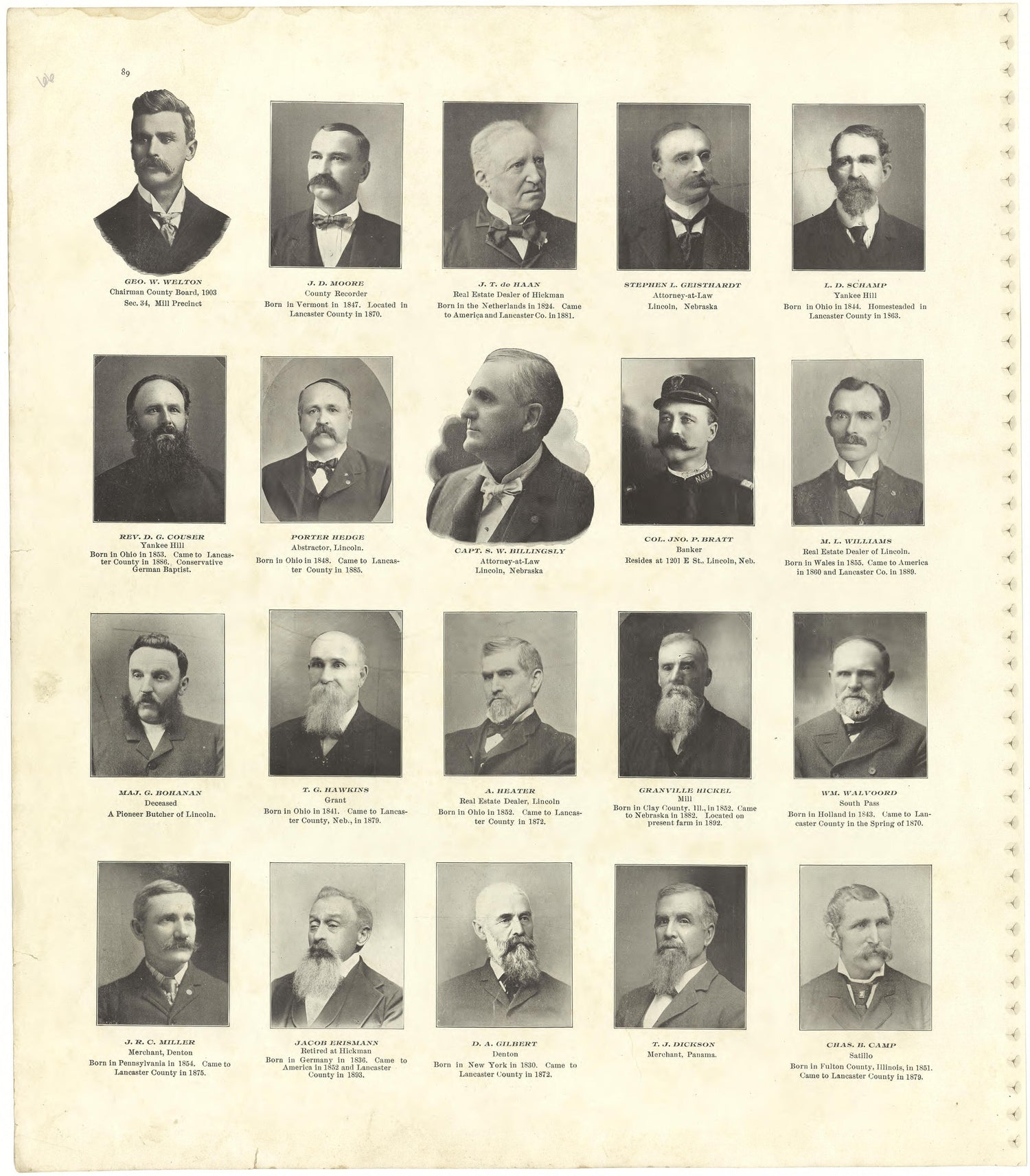 This old map of Lancaster County, Nebraska,  was created by Scoville Publishing Company in 1903