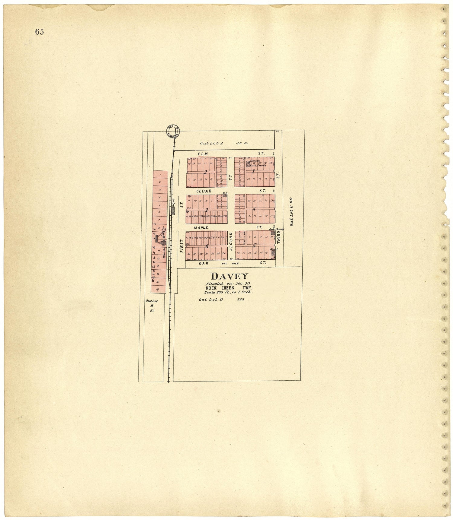 This old map of Lancaster County, Nebraska,  was created by Scoville Publishing Company in 1903