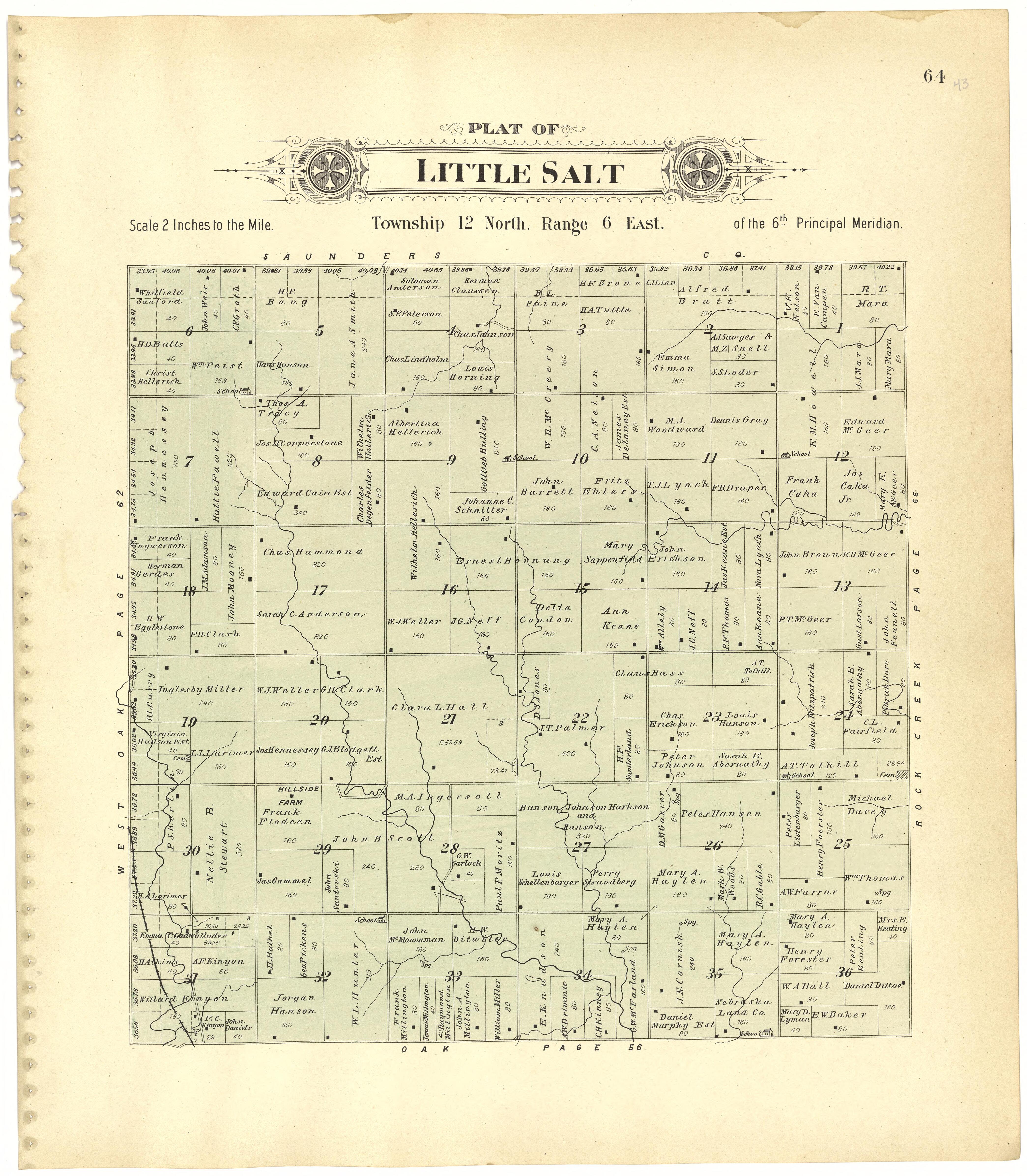 This old map of Lancaster County, Nebraska,  was created by Scoville Publishing Company in 1903