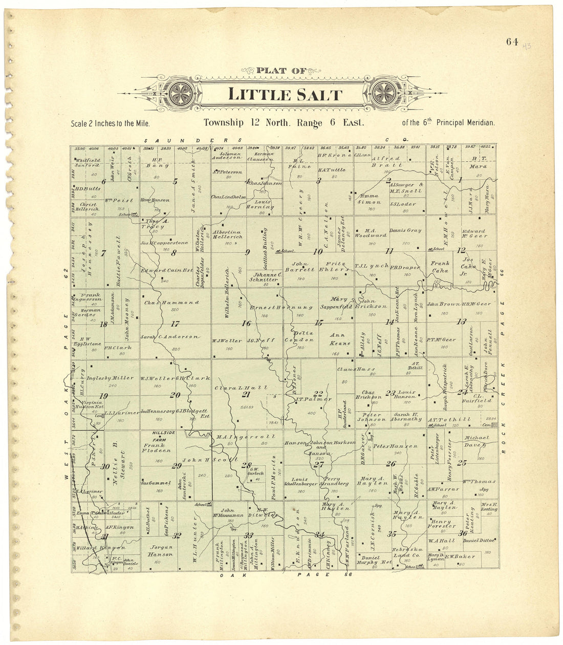 This old map of Lancaster County, Nebraska,  was created by Scoville Publishing Company in 1903