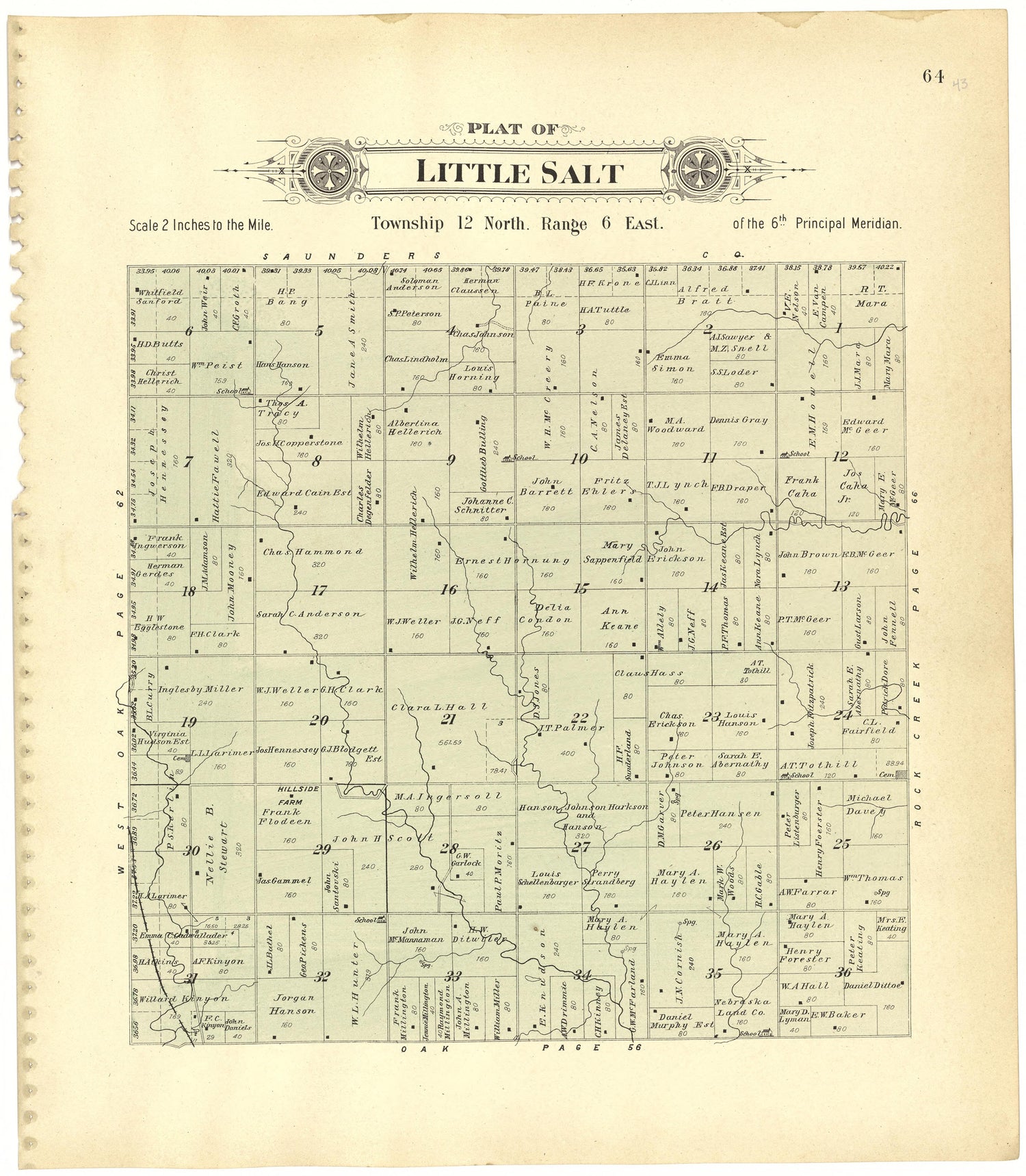 This old map of Lancaster County, Nebraska,  was created by Scoville Publishing Company in 1903