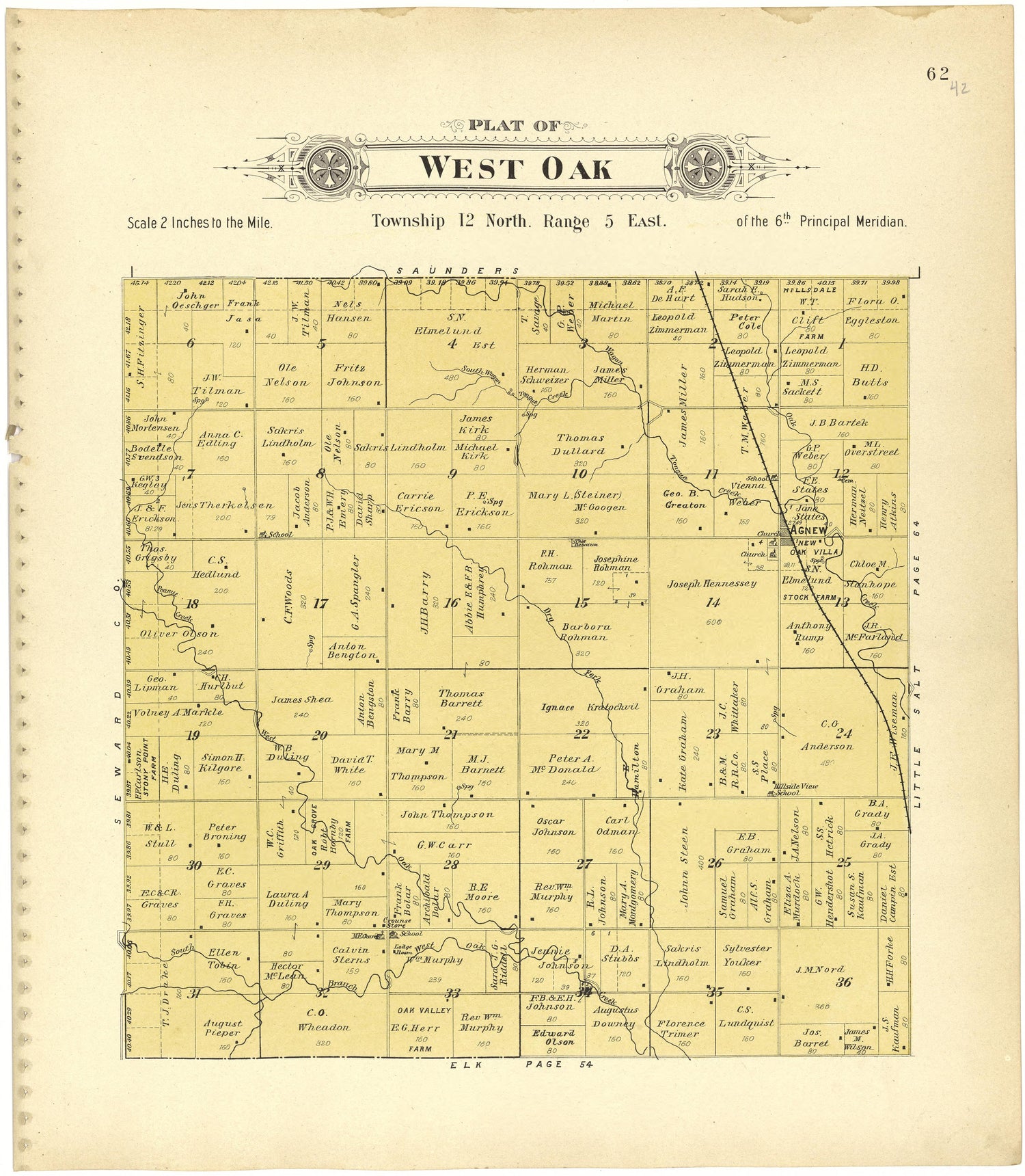 This old map of Lancaster County, Nebraska,  was created by Scoville Publishing Company in 1903
