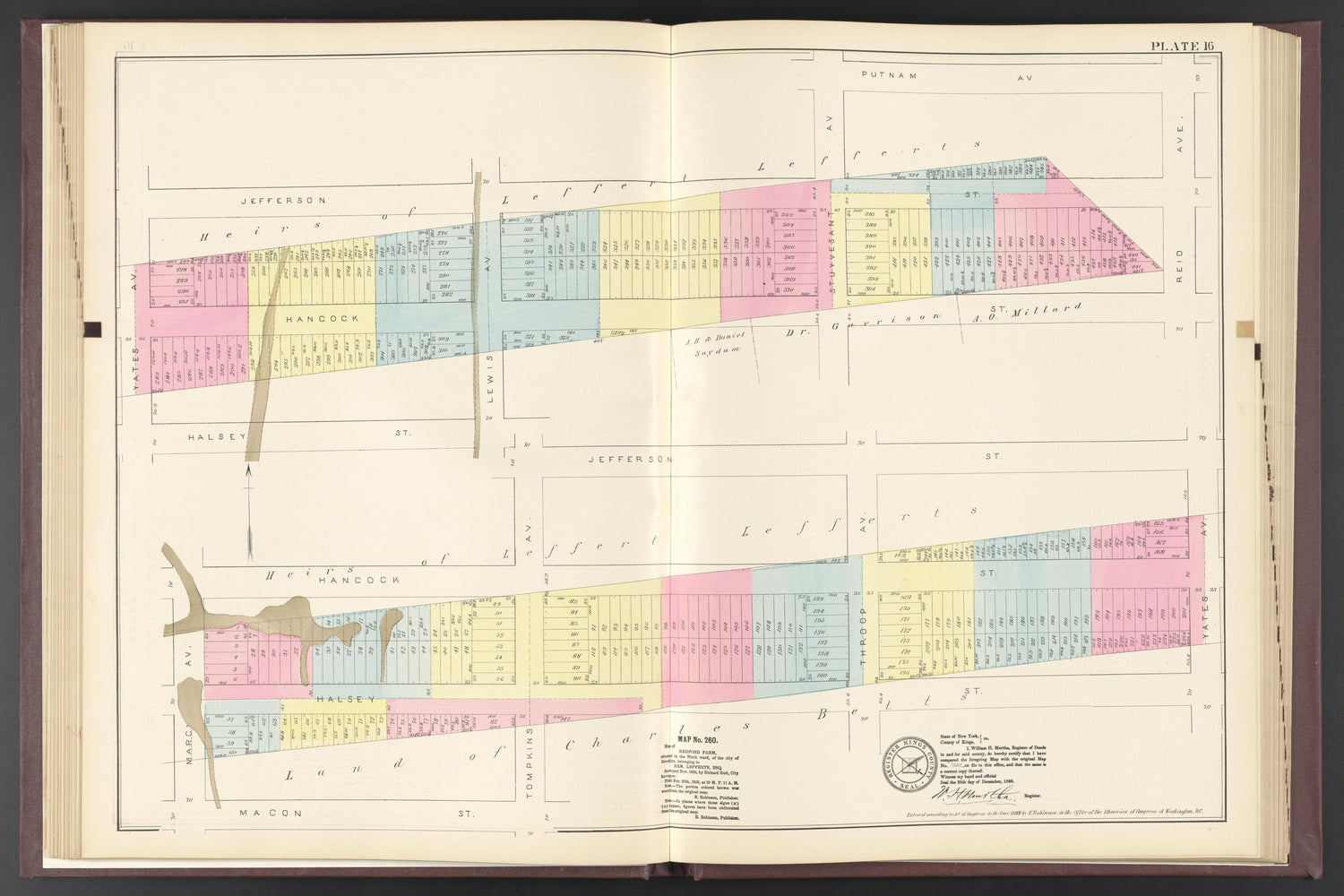 Image 65 of ..Iimportant Maps of Wards...of Brooklyn...Kings County, NY from Certified Copies of Important Maps of Wards 8, 17, 18, 22, 23, 24, and 25 City of Brooklyn, Filed In the Office of Register Kings County, New York 1889 by Relic Map Company