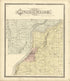 Map of Waubeek and Durand Pepin County from Standard Atlas of Buffalo and Pepin Counties, Wisconsin : Including a Plat Book of the Villages, Cities and Townships of the County, Map of the State, United States and World : Farmers … 1896 by Relic Map Company
