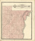 Map of Frankfort Pepin County from Standard Atlas of Buffalo and Pepin Counties, Wisconsin : Including a Plat Book of the Villages, Cities and Townships of the County, Map of the State, United States and World : Farmers … 1896 by Relic Map Company