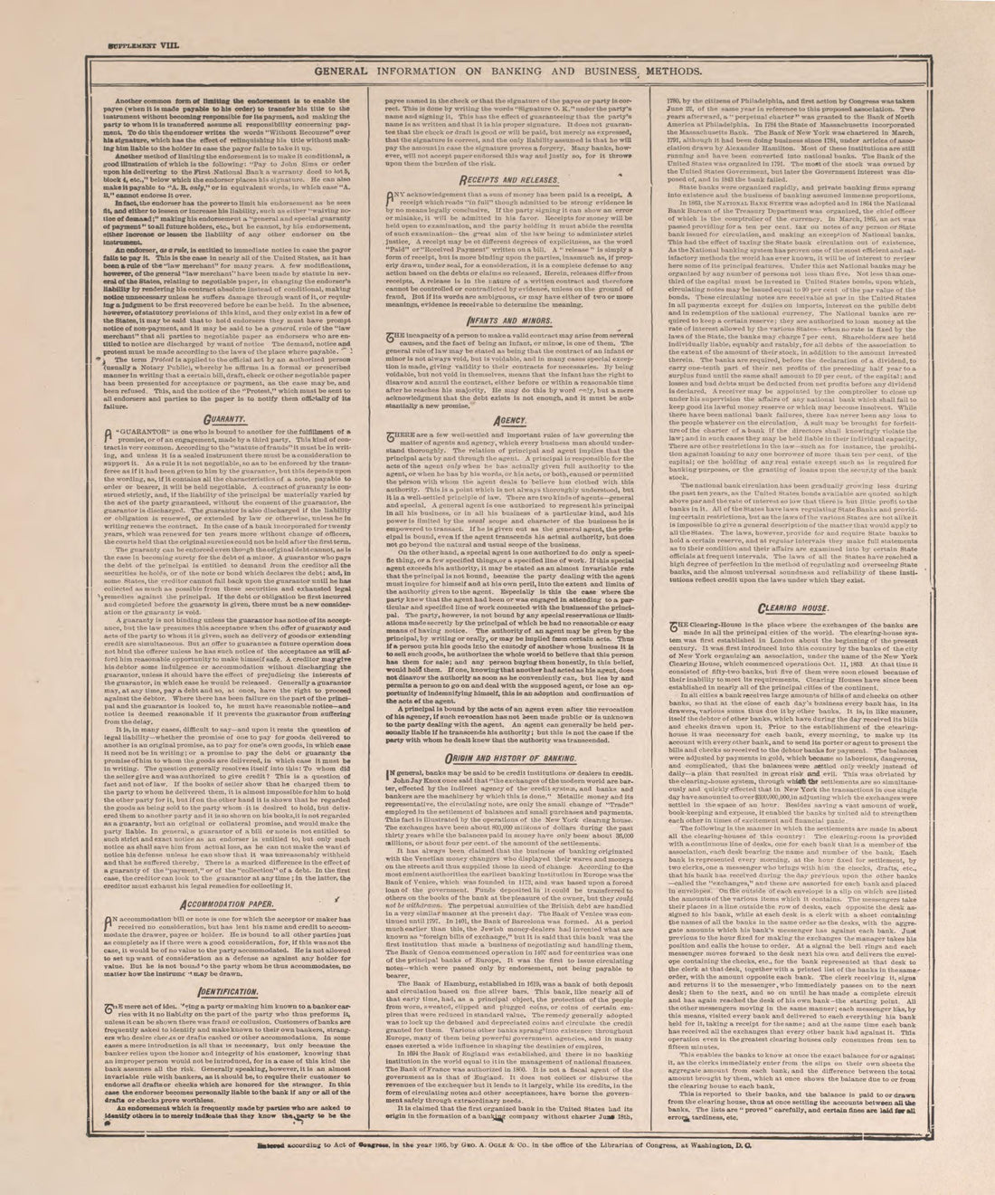 General Information On Banking and Business Methods, Pg.2 from Standard Atlas of Pierce County, Wisconsin : Including a Plat Book of the Villages, Cities and Townships of the County, Map of the State, United States and World : Patrons Directory, Refer... by Relic Map Company