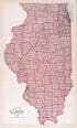 Illinois from Standard Atlas of Tazewell County, Illinois : Including a Plat Book of the Villages, Cities and Townships of the County, Map of the State, United States and World : Patrons Directory, Reference … 1929 by Relic Map Company