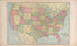 Map of the United States from Standard Atlas of Hodgeman County, Kansas : Including a Plat Book of the Villages, Cities and Townships of the County, Map of the State, United States and World, Patrons Directory, Reference Business … 1907 by Relic Map Company