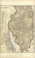 Map of Illinois from Standard Atlas of Stark County, Illinois : Including a Plat Book of the Villages, Cities and Townships of the County, Map of the State, United States and World : Patrons Directory, Reference … 1907 by Relic Map Company