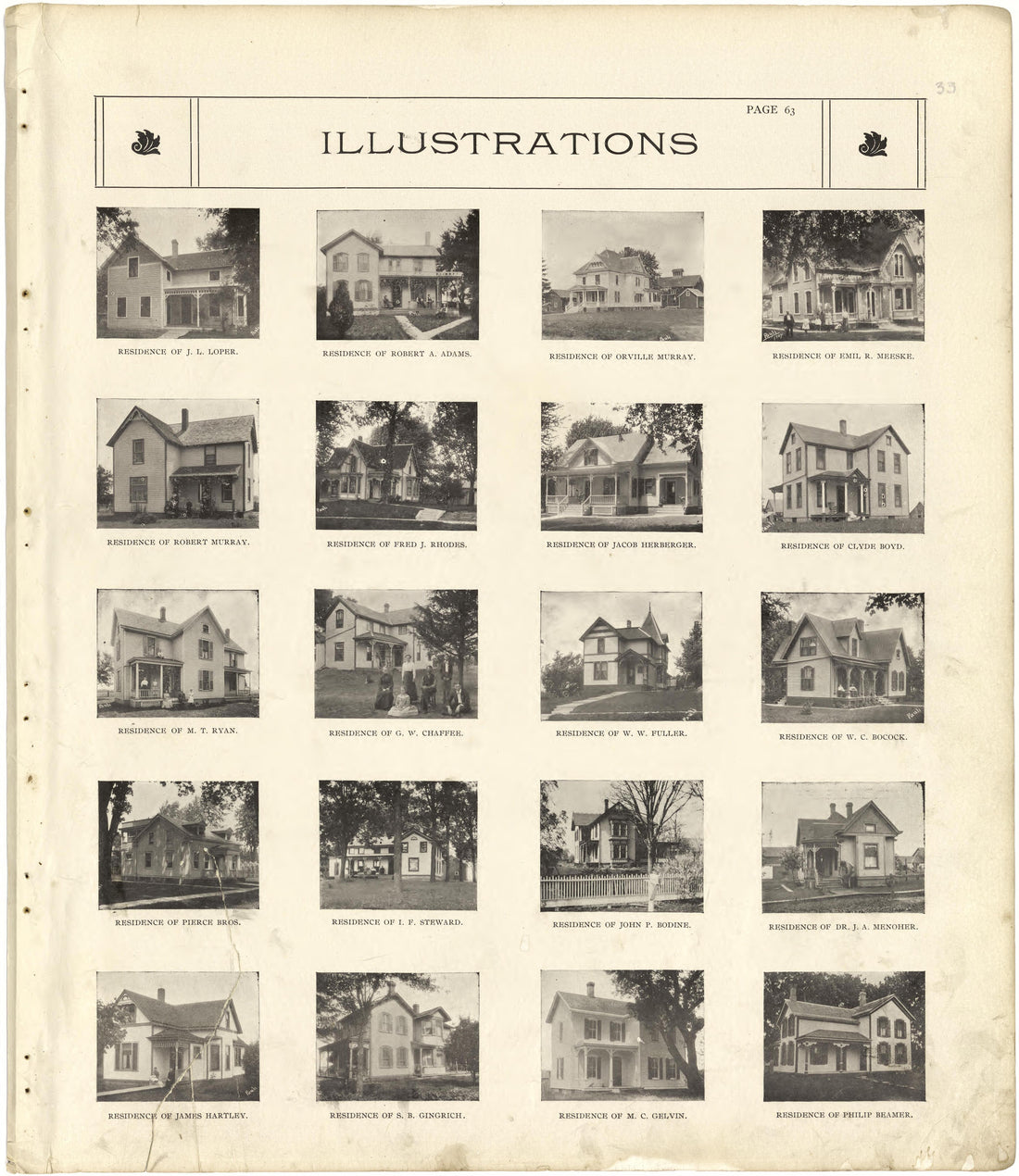 Illustrations from Standard Atlas of Stark County, Illinois : Including a Plat Book of the Villages, Cities and Townships of the County, Map of the State, United States and World : Patrons Directory, Reference … 1907 by Relic Map Company