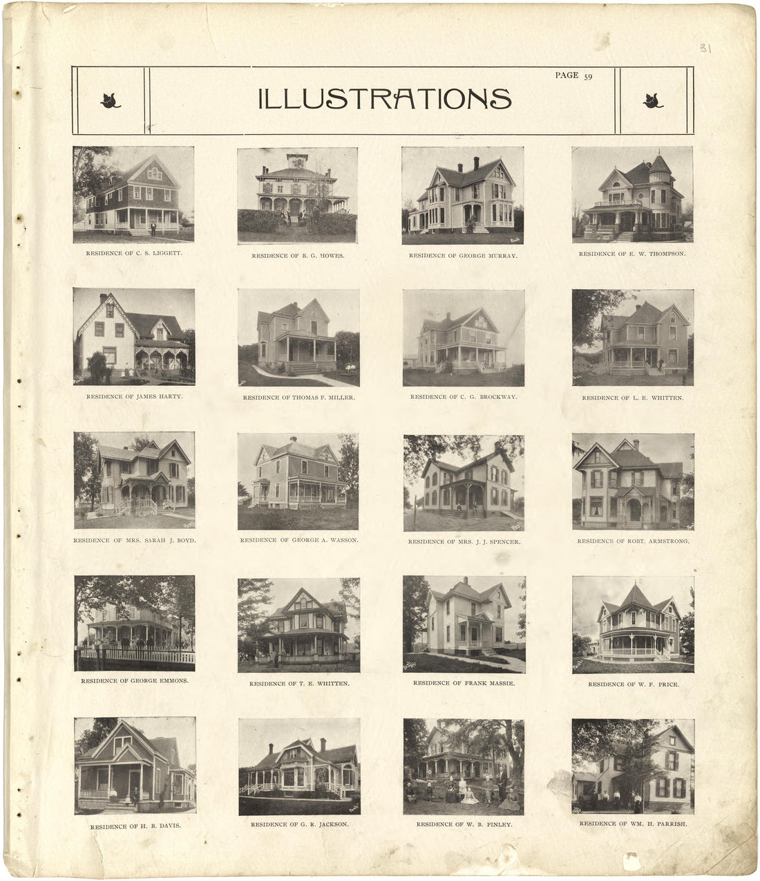 Illustrations from Standard Atlas of Stark County, Illinois : Including a Plat Book of the Villages, Cities and Townships of the County, Map of the State, United States and World : Patrons Directory, Reference … 1907 by Relic Map Company