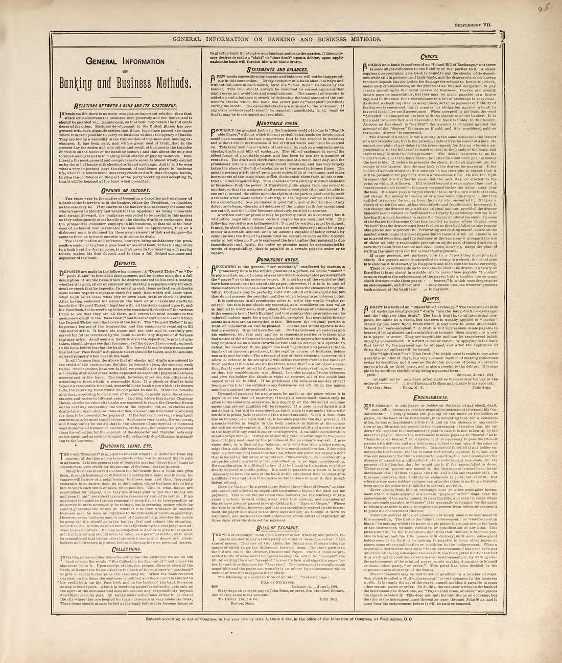 Banking and Business Methods - 1 from Standard Atlas of Madison County, Illinois : Including a Plat Book of the Villages, Cities and Townships of the County, Map of the State, United States and World : Patrons Directory, Reference … 1906 by Relic Map Company