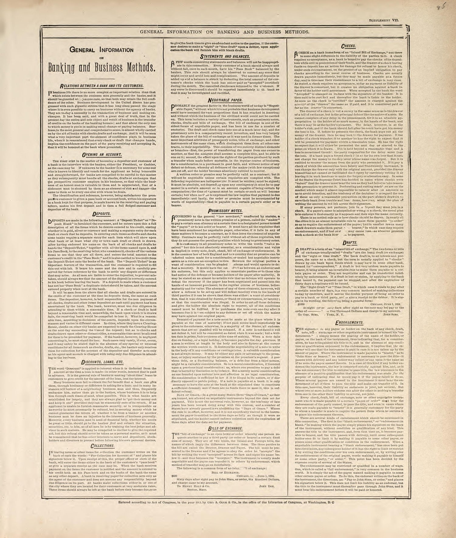 Banking and Business Methods - 1 from Standard Atlas of Madison County, Illinois : Including a Plat Book of the Villages, Cities and Townships of the County, Map of the State, United States and World : Patrons Directory, Reference … 1906 by Relic Map Company