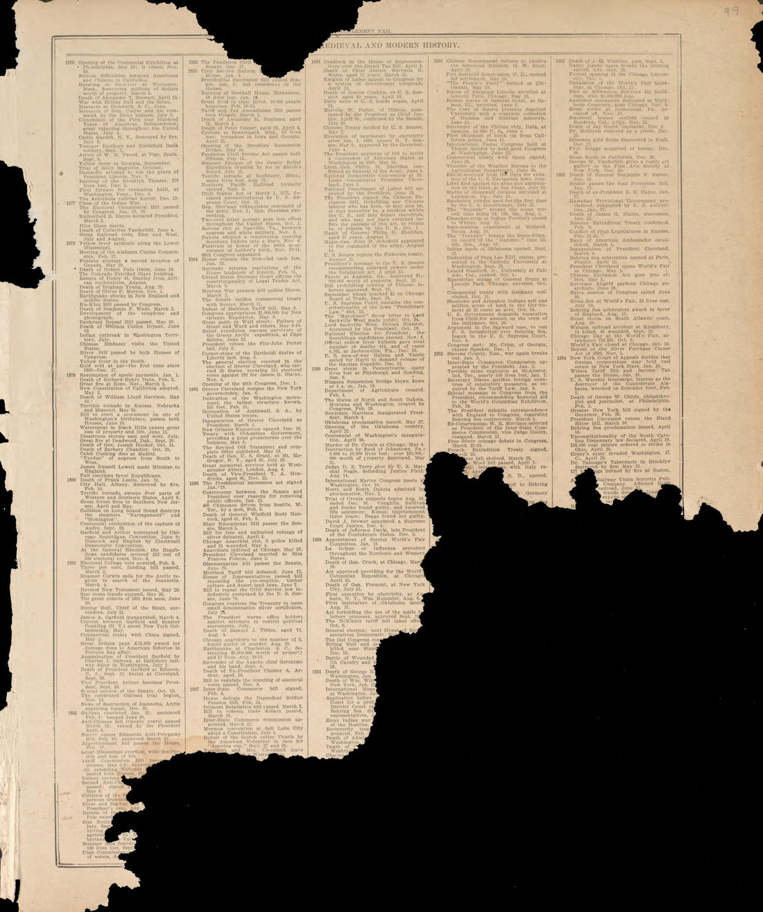 Ancient, Medieval and Modern History - 13 from Standard Atlas of Madison County, Illinois : Including a Plat Book of the Villages, Cities and Townships of the County, Map of the State, United States and World : Patrons Directory, Reference … 1906 by Relic Map Company