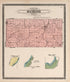 Map of Rochester Township from Plat Book of Racine and Kenosha Counties, Wisconsin : Including Plats of the Villages, Cities and Townships of the Counties, Map of the State, United States and World, Patrons Directory, Reference Business … 1908 by Relic Map Company