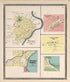 Wilmot; New Munster; Slades Corner S; Tichigan Heights; Erickson from Plat Book of Racine and Kenosha Counties, Wisconsin : Including Plats of the Villages, Cities and Townships of the Counties, Map of the State, United States and World, Patrons Direc... by Relic Map Company